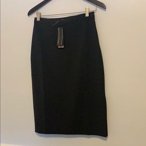 🆕NWT Banana Republic Italian Wool Black Sk…